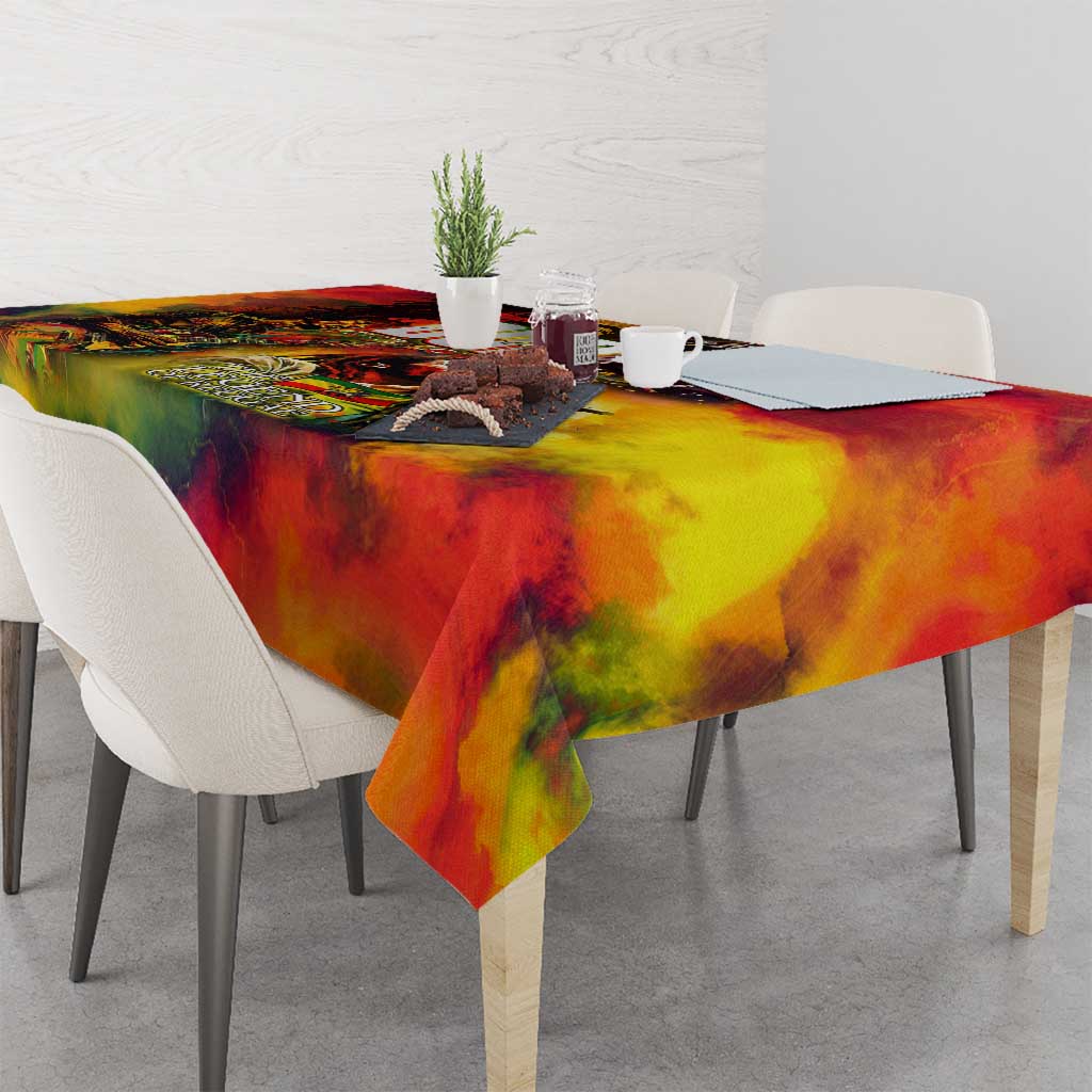 The Legend of Reggae Tablecloth Bob One Love Colorful Art