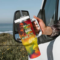 The Legend of Reggae Tumbler With Handle Bob One Love Colorful Art