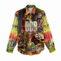 The Legend of Reggae Women Casual Shirt Bob One Love Colorful Art