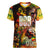 The Legend of Reggae Women V-Neck T-Shirt Bob One Love Colorful Art