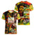 The Legend of Reggae Women V-Neck T-Shirt Bob One Love Colorful Art