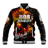 Bob King Of Reggae Baseball Jacket Rastafari Lion - You Never Know How Strong You Are