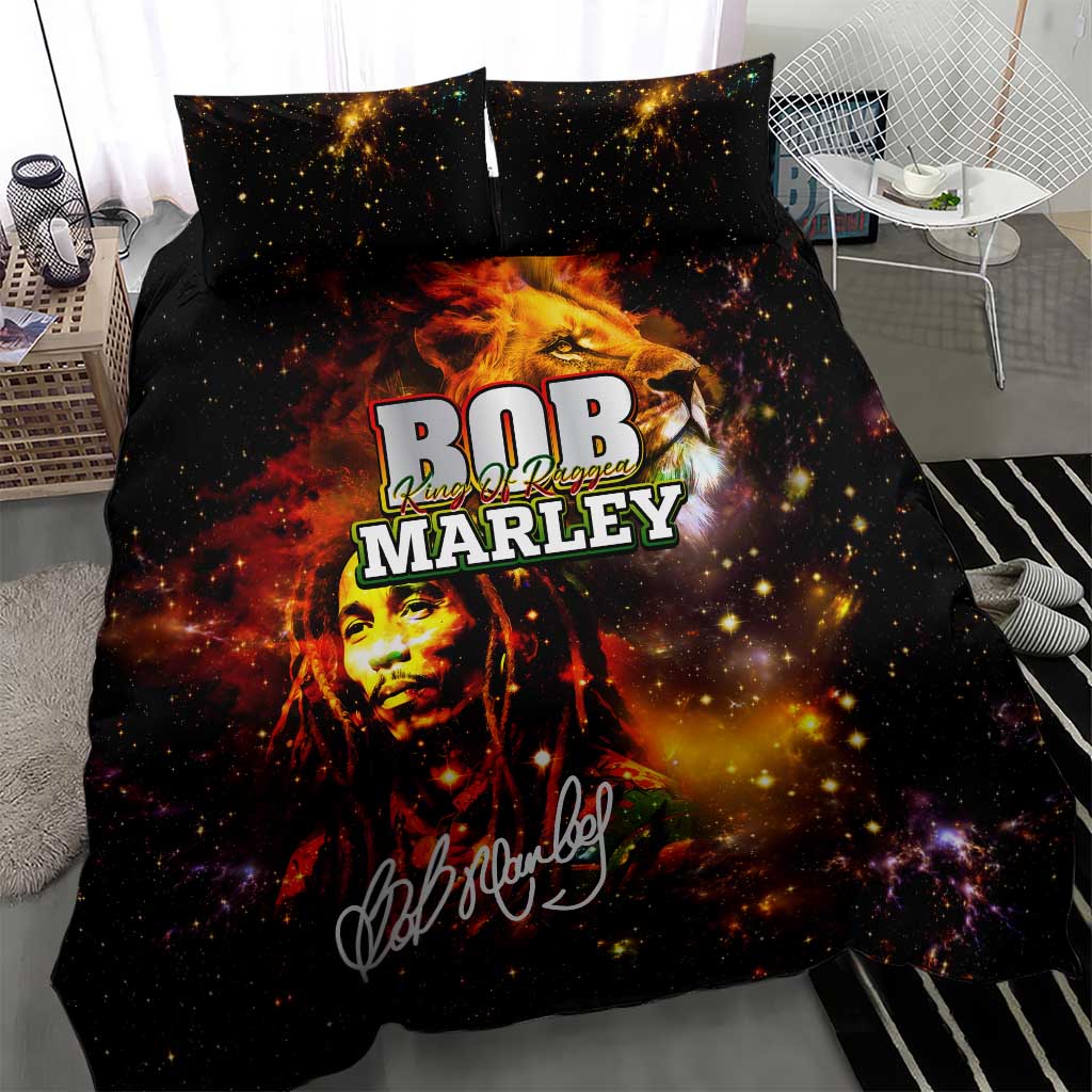 Bob King Of Reggae Bedding Set Rastafari Lion - You Never Know How Strong You Are