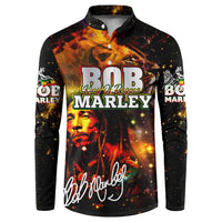 Bob King Of Reggae Button Sweatshirt Rastafari Lion - You Never Know How Strong You Are