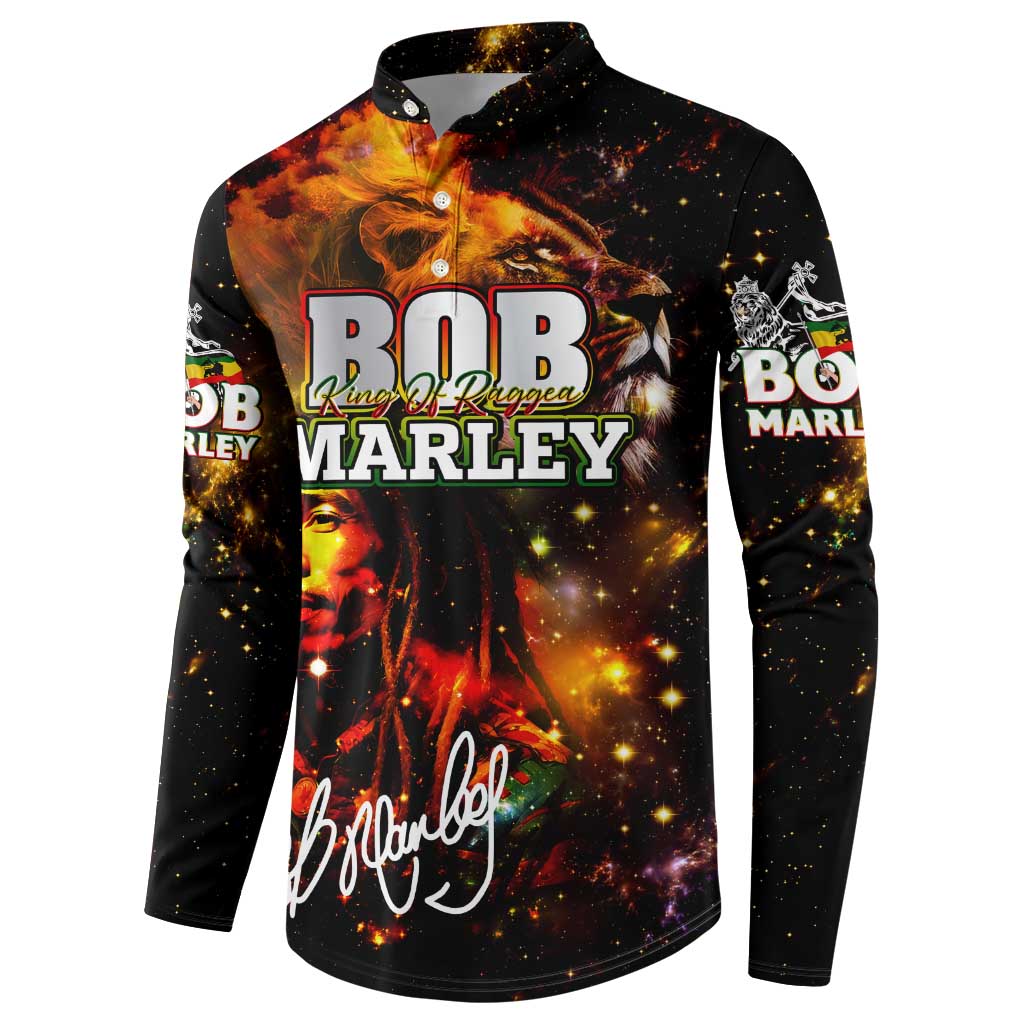 Bob King Of Reggae Button Sweatshirt Rastafari Lion - You Never Know How Strong You Are