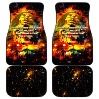 Bob King Of Reggae Car Mats Rastafari Lion - You Never Know How Strong You Are
