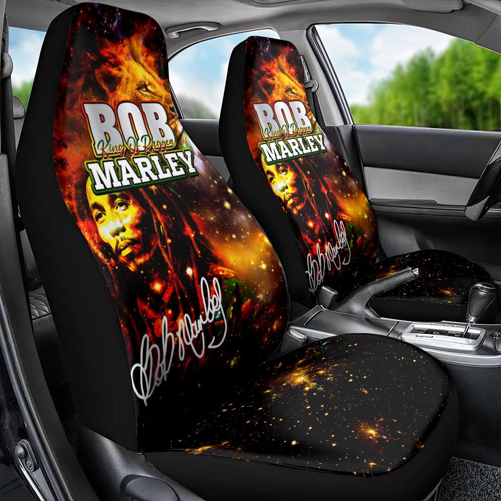 Bob King Of Reggae Car Seat Cover Rastafari Lion - You Never Know How Strong You Are