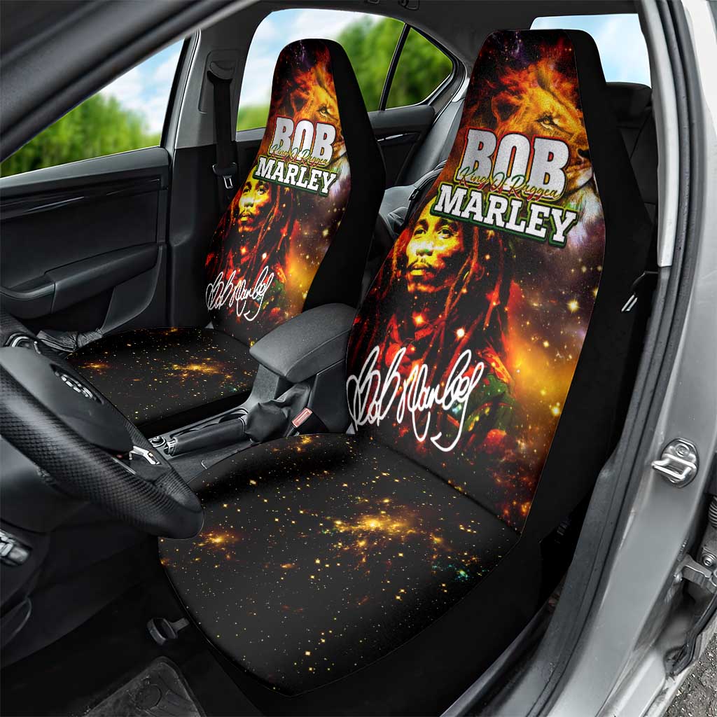 Bob King Of Reggae Car Seat Cover Rastafari Lion - You Never Know How Strong You Are