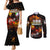 Bob King Of Reggae Couples Matching Mermaid Dress and Long Sleeve Button Shirt Rastafari Lion - You Never Know How Strong You Are