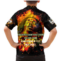 Bob King Of Reggae Family Matching Mermaid Dress and Hawaiian Shirt Rastafari Lion - You Never Know How Strong You Are