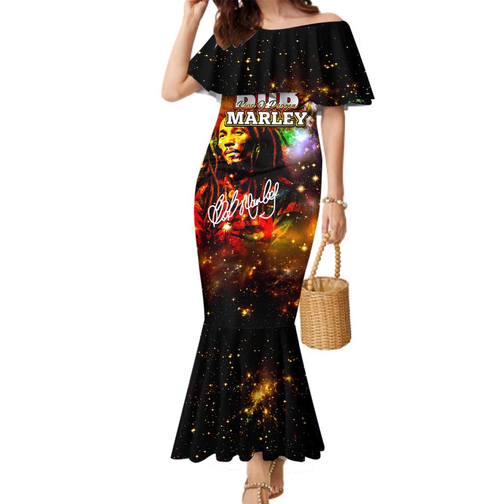 Bob King Of Reggae Family Matching Mermaid Dress and Hawaiian Shirt Rastafari Lion - You Never Know How Strong You Are