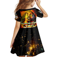 Bob King Of Reggae Family Matching Off The Shoulder Long Sleeve Dress and Hawaiian Shirt Rastafari Lion - You Never Know How Strong You Are