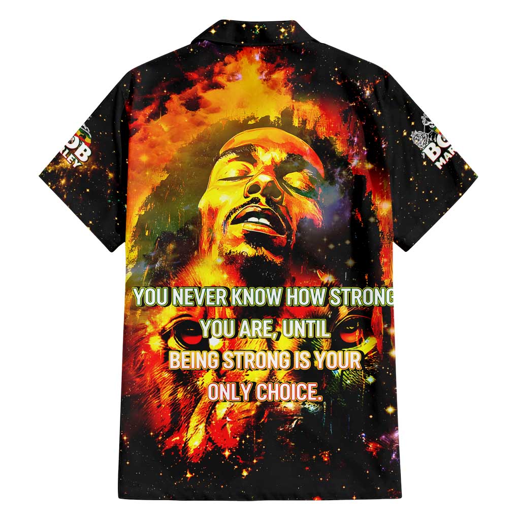 Bob King Of Reggae Family Matching Puletasi and Hawaiian Shirt Rastafari Lion - You Never Know How Strong You Are