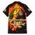 Bob King Of Reggae Family Matching Short Sleeve Bodycon Dress and Hawaiian Shirt Rastafari Lion - You Never Know How Strong You Are