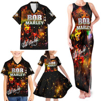 Bob King Of Reggae Family Matching Tank Maxi Dress and Hawaiian Shirt Rastafari Lion - You Never Know How Strong You Are