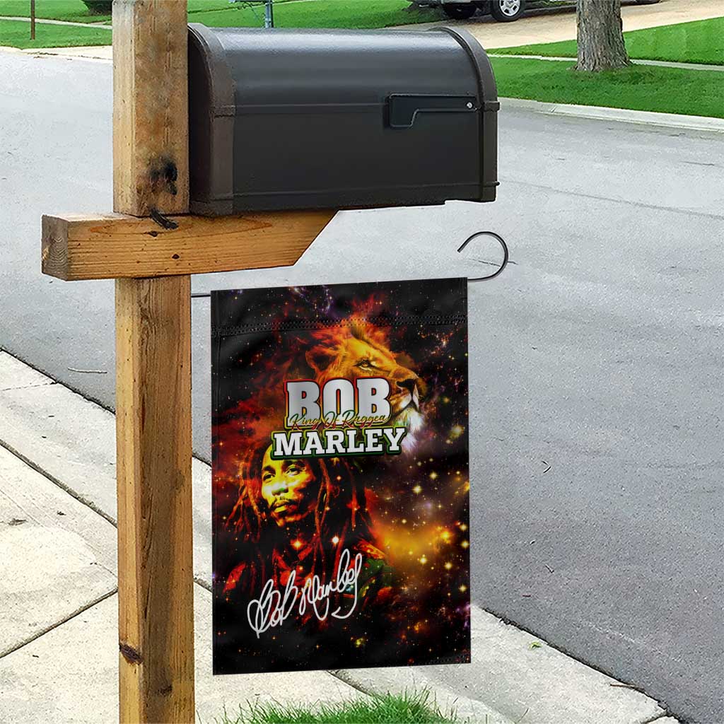 Bob King Of Reggae Garden Flag Rastafari Lion - You Never Know How Strong You Are