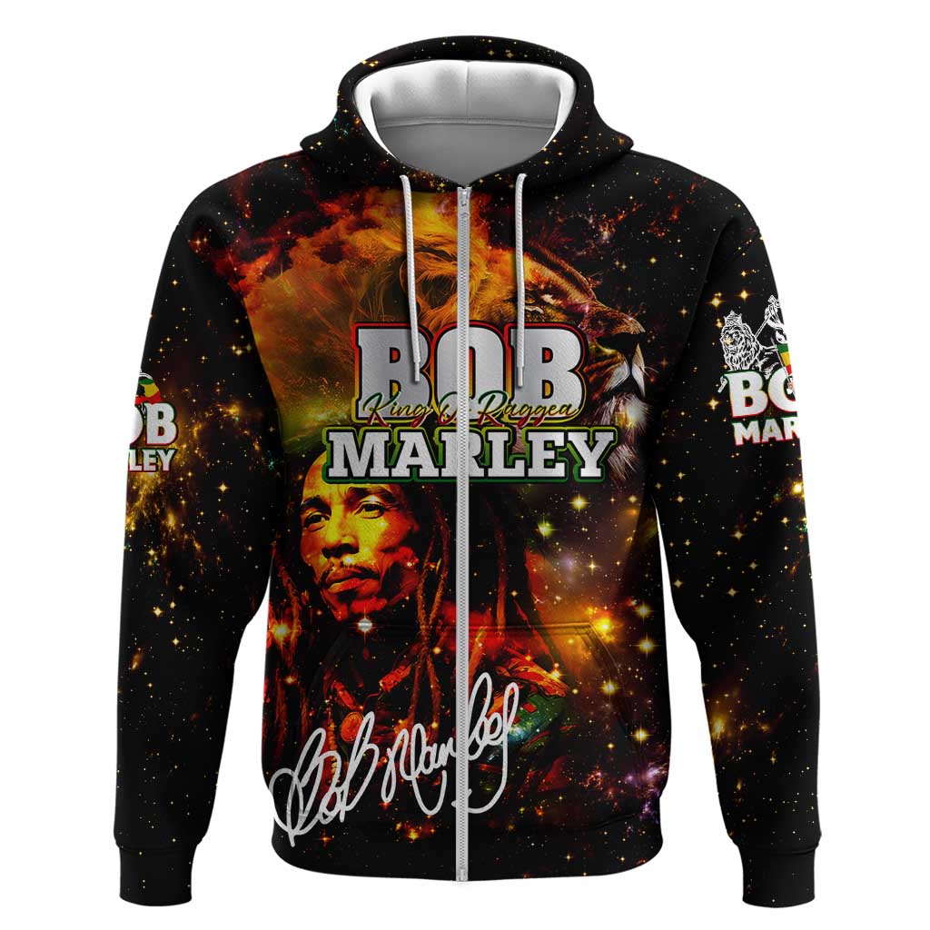 Bob King Of Reggae Hoodie Rastafari Lion - You Never Know How Strong You Are