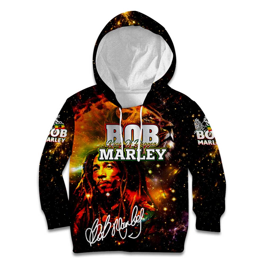 Bob King Of Reggae Kid Hoodie Rastafari Lion - You Never Know How Strong You Are