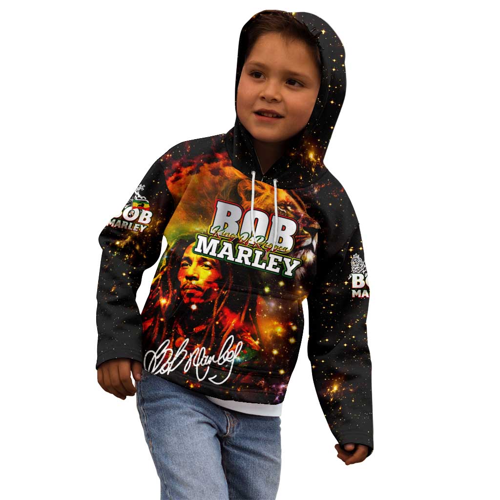 Bob King Of Reggae Kid Hoodie Rastafari Lion - You Never Know How Strong You Are