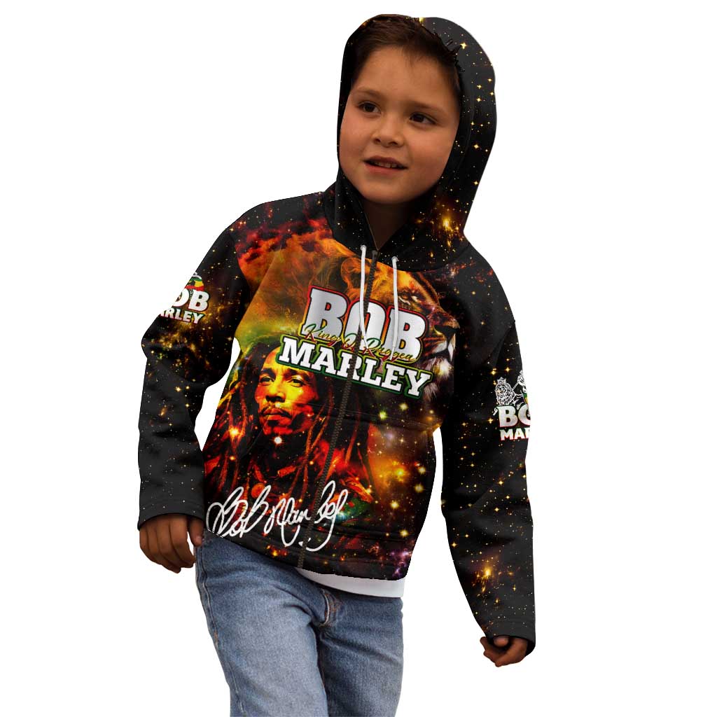 Bob King Of Reggae Kid Hoodie Rastafari Lion - You Never Know How Strong You Are