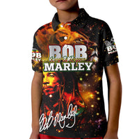 Bob King Of Reggae Kid Polo Shirt Rastafari Lion - You Never Know How Strong You Are