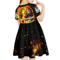 Bob King Of Reggae Kid Short Sleeve Dress Rastafari Lion - You Never Know How Strong You Are