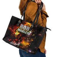 Bob King Of Reggae Leather Tote Bag Rastafari Lion - You Never Know How Strong You Are