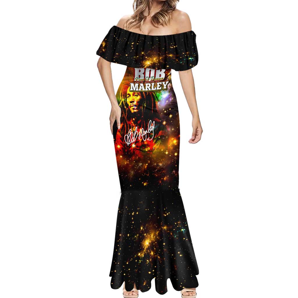 Bob King Of Reggae Mermaid Dress Rastafari Lion - You Never Know How Strong You Are