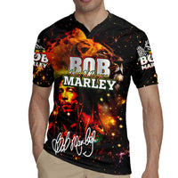 Bob King Of Reggae Rugby Jersey Rastafari Lion - You Never Know How Strong You Are