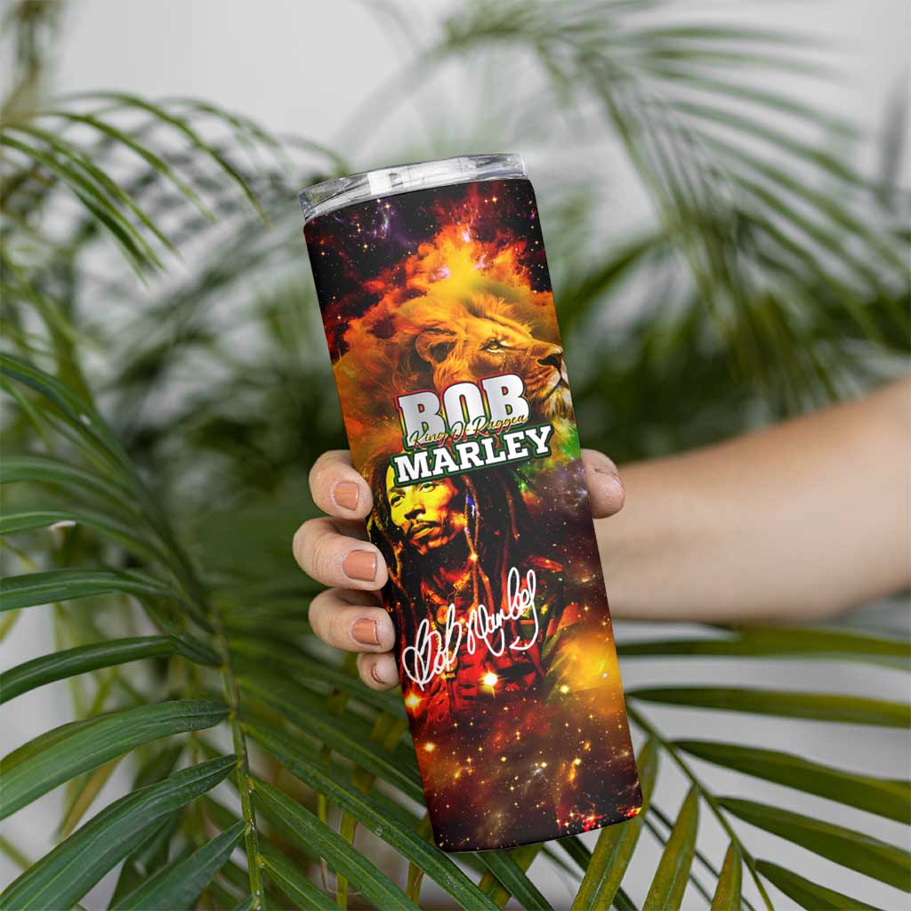 Bob King Of Reggae Skinny Tumbler Rastafari Lion - You Never Know How Strong You Are