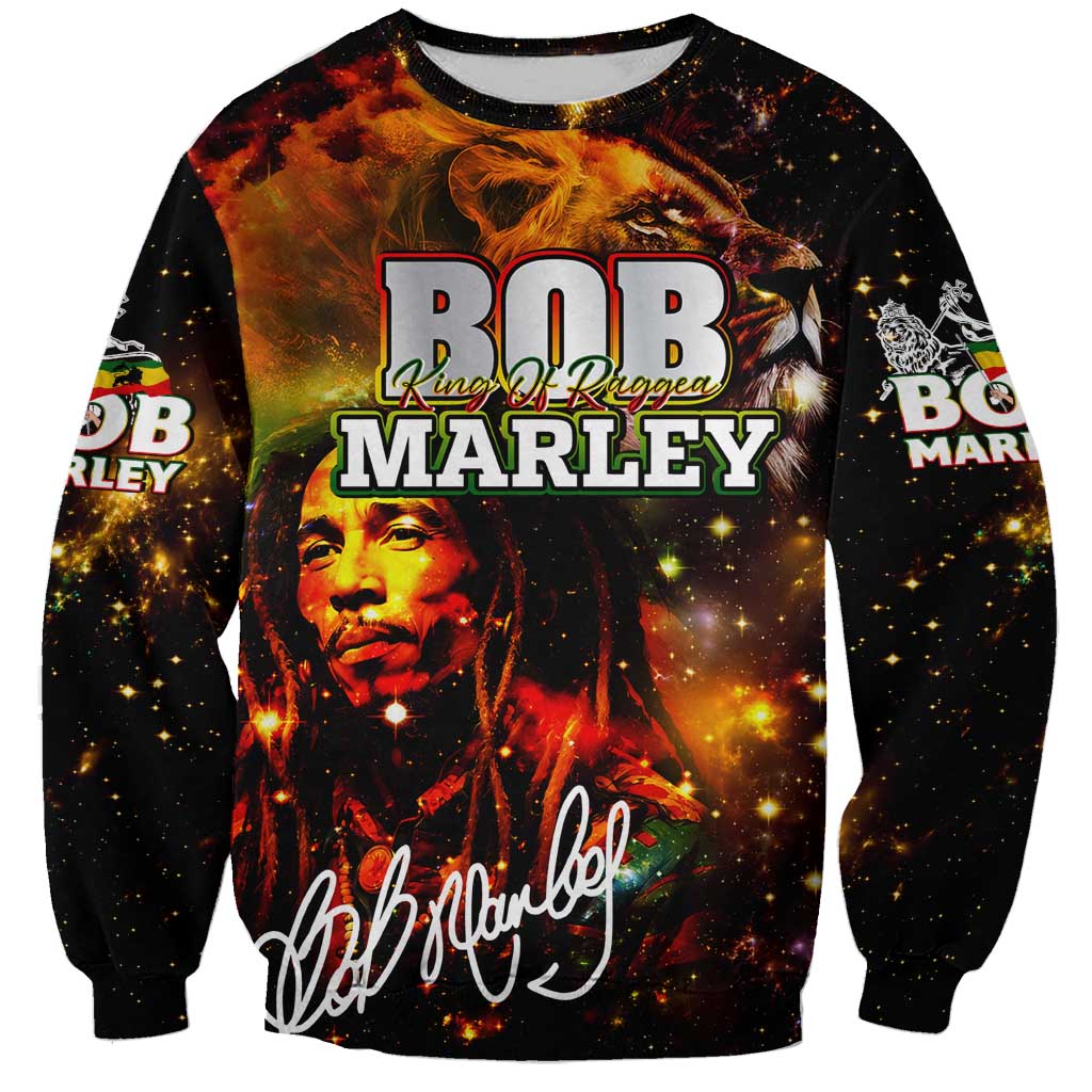 Bob King Of Reggae Sweatshirt Rastafari Lion - You Never Know How Strong You Are