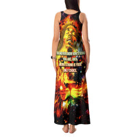 Bob King Of Reggae Tank Maxi Dress Rastafari Lion - You Never Know How Strong You Are