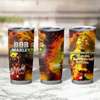 Bob King Of Reggae Tumbler Cup Rastafari Lion - You Never Know How Strong You Are