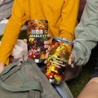 Bob King Of Reggae Tumbler Cup Rastafari Lion - You Never Know How Strong You Are