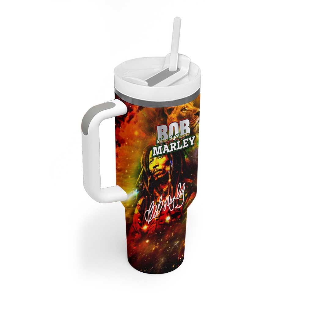Bob King Of Reggae Tumbler With Handle Rastafari Lion - You Never Know How Strong You Are