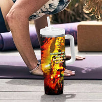 Bob King Of Reggae Tumbler With Handle Rastafari Lion - You Never Know How Strong You Are