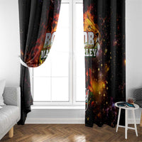 Bob King Of Reggae Window Curtain Rastafari Lion - You Never Know How Strong You Are