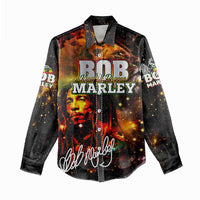 Bob King Of Reggae Women Casual Shirt Rastafari Lion - You Never Know How Strong You Are