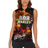 Bob King Of Reggae Women Sleeveless Polo Shirt Rastafari Lion - You Never Know How Strong You Are
