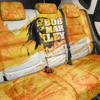 Legend Bob Reggae Back Car Seat Cover One Love One Heart Tropical Leaf