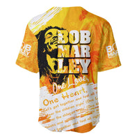 Legend Bob Reggae Baseball Jersey One Love One Heart Tropical Leaf