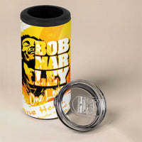 Legend Bob Reggae 4 in 1 Can Cooler Tumbler One Love One Heart Tropical Leaf