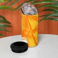 Legend Bob Reggae 4 in 1 Can Cooler Tumbler One Love One Heart Tropical Leaf