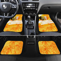 Legend Bob Reggae Car Mats One Love One Heart Tropical Leaf