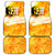 Legend Bob Reggae Car Mats One Love One Heart Tropical Leaf