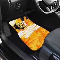 Legend Bob Reggae Car Mats One Love One Heart Tropical Leaf