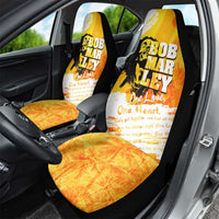 Legend Bob Reggae Car Seat Cover One Love One Heart Tropical Leaf