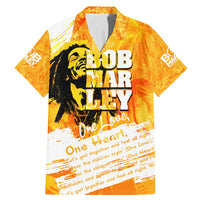 Legend Bob Reggae Family Matching Mermaid Dress and Hawaiian Shirt One Love One Heart Tropical Leaf