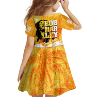 Legend Bob Reggae Family Matching Puletasi and Hawaiian Shirt One Love One Heart Tropical Leaf