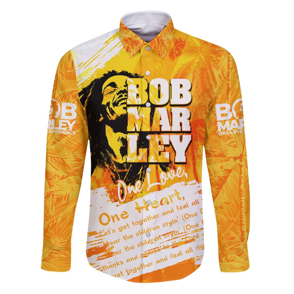 Legend Bob Reggae Family Matching Puletasi and Hawaiian Shirt One Love One Heart Tropical Leaf